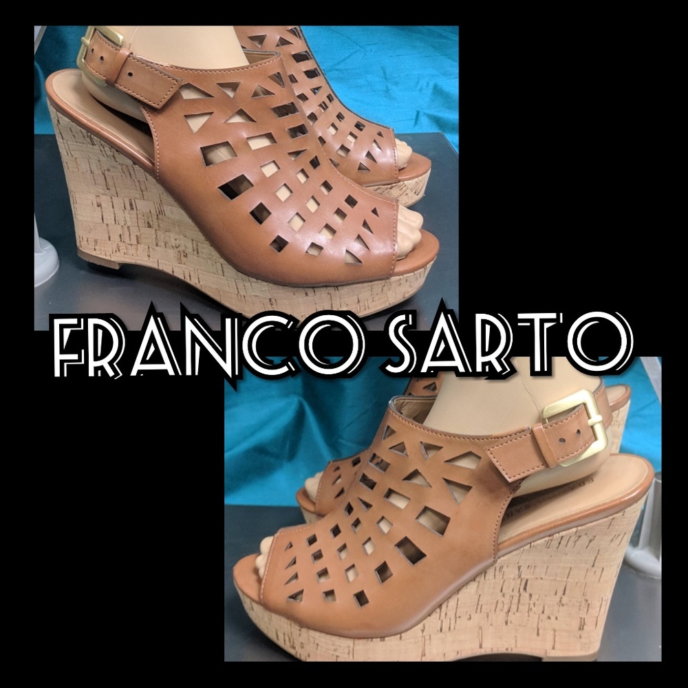 🧜🏾‍♀️ LIKE NEW FRANCO SARTO SASSY WEDGE